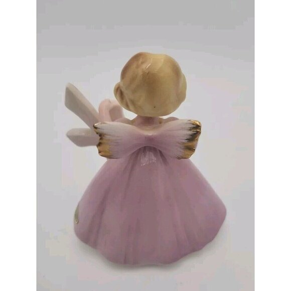 Josef Originals 4th Birthday Girl Angel Figurine Tag And Stickers Watering Can - Picture 12 of 16